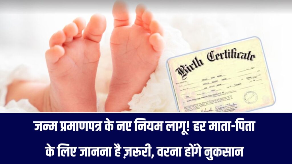 नए जन्म प्रमाणपत्र नियम लागू! हर माता-पिता और नागरिक को जानना जरूरी वरना अटक सकते हैं जरूरी काम